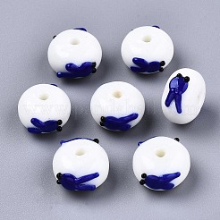 Ручной работы ухабистым Шарики Lampwork&nbsp;LS-LAMP-S194-004A