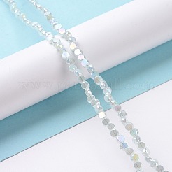 Прозрачные стеклянные бусины гальваническим пряди&nbsp;GLAA-E036-06A