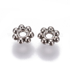 Сплавочные овальные бусины тибетского стиля &nbsp;TIBEB-S039-018B-NR