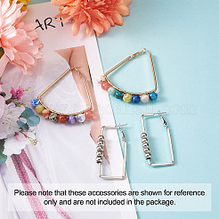 Серьги железным обручем&nbsp;EJEW-TA0010-07