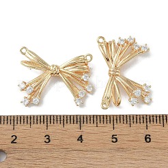 Латунные микропаве прозрачные подвески с фианитом&nbsp;KK-H482-06G