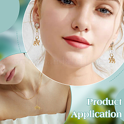 10 шт. леопардовая стойка позолоченная латунная подвеска-шарм&nbsp;KK-BC0014-83