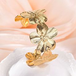 Браслеты-манжеты из нержавеющей стали 304 для женщин&nbsp;BJEW-P347-02C