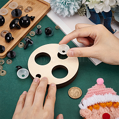 Измерительный инструмент из липы для кукольных глаз&nbsp;TOOL-WH0155-124B