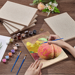 6шт прямоугольные деревянные панели для росписи по дереву&nbsp;AJEW-WA0001-08