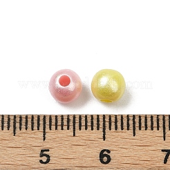 Непрозрачные акриловые бусины с имитацией жемчуга&nbsp;OACR-B031-55-6mm