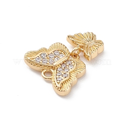 Покрытие стойки латунь микропаве прозрачные кубические циркониевые подвески&nbsp;KK-L155-56G