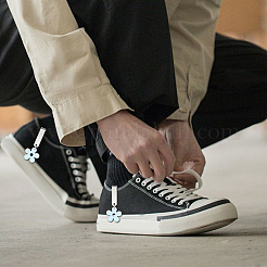 12 шт. 6-х цветные акриловые подвески для обуви&nbsp;HJEW-CA00022