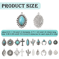 20шт 10 стиля подвески из сплава в тибетском стиле&nbsp;FIND-YW0005-61
