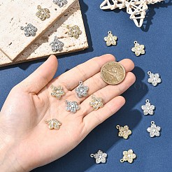 20шт 2 цвета подвески из сплава со стразами&nbsp;FIND-YW0010-37