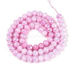 Антикоррозийные гальванические стеклянные бусины&nbsp;X-GLAA-N056-6mm-08