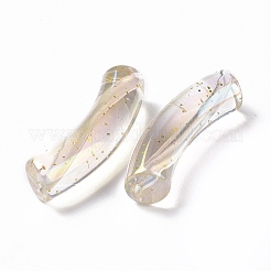 УФ-покрытие радужные прозрачные акриловые бусины&nbsp;X-OACR-A016-02