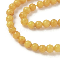 Нити из натуральных бусин из пчелиного воска&nbsp;G-L095-B02-5mm-01