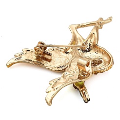 Эмалевые значки с изображением красного венценосного журавля&nbsp;JEWB-S035-01G-02