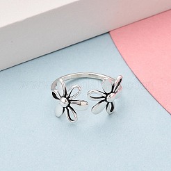 925 открытое кольцо-манжета из стерлингового серебра для женщин&nbsp;STER-N016-135AS