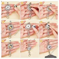 Наборы для самостоятельного изготовления полукруглого кулона&nbsp;DIY-SC0019-99C