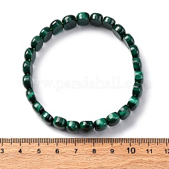 Натуральные малахитовые стрейч-браслеты&nbsp;BJEW-F327-04