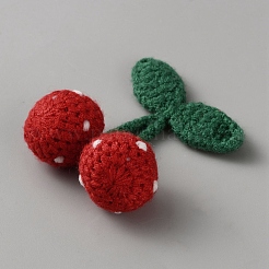 Полиэстер крючком вишня&nbsp;DIY-WH0622-391B