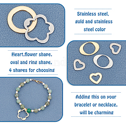 80 шт. 8 соединительных кольца из нержавеющей стали 304&nbsp;STAS-UN0022-50