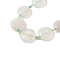 Нити из натурального полосатого агата/полосчатого агата в форме монеты&nbsp;G-NH0040-01A