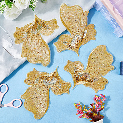 Цветочная полиэстеровая компьютеризированная вышивка утюгом/пришивные нашивки&nbsp;DIY-WH20032-59B