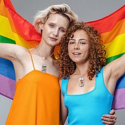 6 шт. 6 стильных больших подвески из нержавеющей стали Pride 201&nbsp;STAS-SZ0003-10