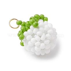 Подвески в виде томатов из стеклянных бусин&nbsp;PALLOY-MZ01081-02