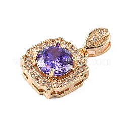 Латунные микро проложить кубического циркония подвески&nbsp;KK-E795-15KCG