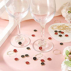 2 комплект подвесок из эмали из сплава&nbsp;ENAM-TA0002-80