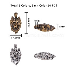 Сплавочные подвески тибетского стиля&nbsp;TIBEP-PH0004-91-WH