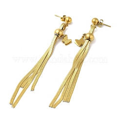 Серьги-гвоздики в форме бабочки из нержавеющей стали&nbsp;LS-EJEW-Z025-04G