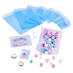 40 шт. 8 стиля прозрачный ПВХ антиокислительный пакет с застежкой-молнией&nbsp;AJEW-TA0002-40B