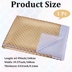 Полиэстеровая ткань с рыбьей чешуей&nbsp;DIY-WH20063-038D