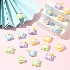 20 шт. 4 цвета непрозрачные подвески из смолы&nbsp;RESI-YW0005-42