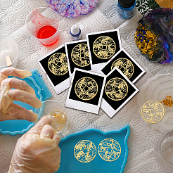 Никелевые декоративные наклейки&nbsp;DIY-WH0465-004