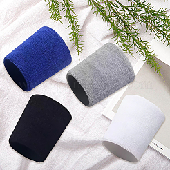 8шт. 4-х цветные спортивные полиэстеровые браслеты&nbsp;AJEW-CN0004-73B