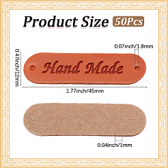 Этикетки из искусственной кожи 50 шт.&nbsp;DIY-CL0002-07B