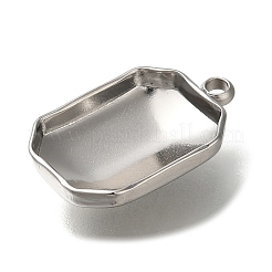 Оправы для подвесок из нержавеющей стали 304 в виде кабошонов&nbsp;STAS-I310-25P