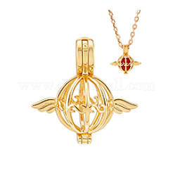 1 шт. 925 подвески из стерлингового серебра с полыми бусинами&nbsp;STER-PH0003-81G