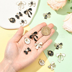 16шт 8 стиля сплава эмалевые подвески&nbsp;ENAM-YW0006-97