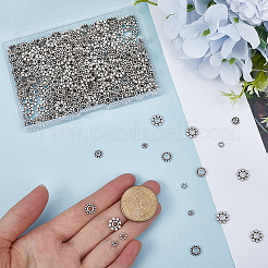 500 шт. 5 стиля тибетских бусин-разделителей в виде маргариток из сплава&nbsp;FIND-SP0002-22A