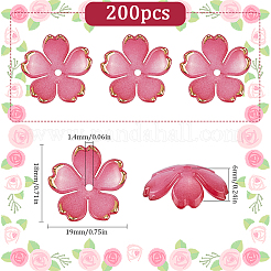 200 шт. акриловые колпачки для бусин&nbsp;OACR-SC0001-83A