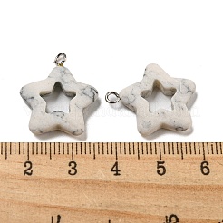 Синтетические бирюзовые подвески&nbsp;G-G075-01A