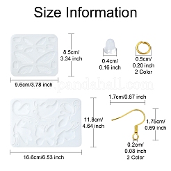 Силиконовые Молды для подвески-подвески-бабочки своими руками для изготовления сережек своими руками&nbsp;DIY-YW0009-43