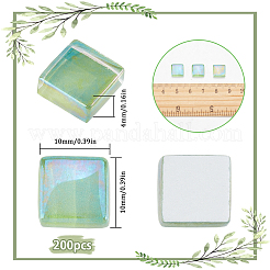 200шт стеклянные кабошоны&nbsp;GLAA-SP0001-14A