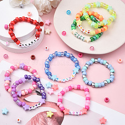 3 коробка наборов для изготовления браслетов из акриловых бусин своими руками&nbsp;DIY-YW0013-03