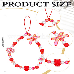 1 шт. акриловые нейлоновые веревочные ремни для мобильных устройств&nbsp;HJEW-LP0002-04