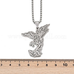 201 подвеска из нержавеющей стали с изображением архангела Михаила&nbsp;LS-NJEW-K283-10P