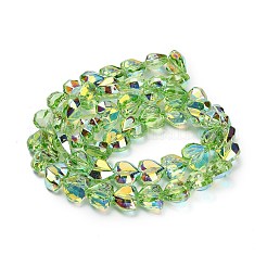 Гальванизируйте прозрачное стекло бисер нитей&nbsp;EGLA-B012-AB04