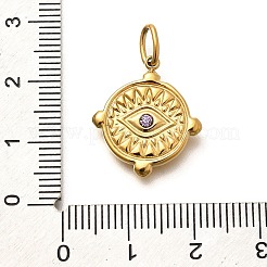 Подвески из нержавеющей стали 304 со стразами&nbsp;STAS-M109-08G